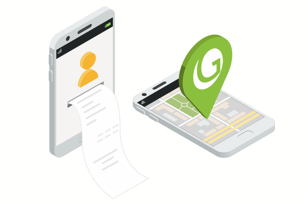 Smartphone mit geöffneter App für E-Ladestationen und Abrechnungsmanagement, Darstellung individualisierbarer Tarife und Vertragszahlungen